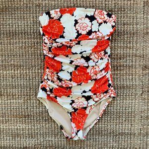 JCrew Ruched Bandeau One-piece
